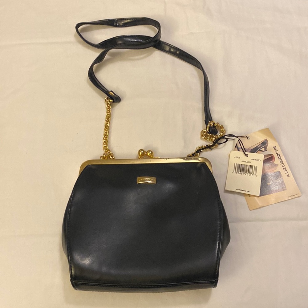 New with Tags Vintage Liz Claiborne gold snap purse